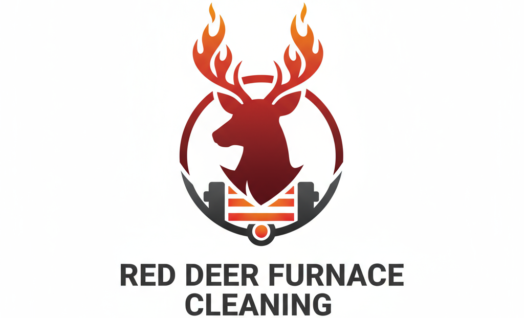Red deer furnace cleaning logo 1